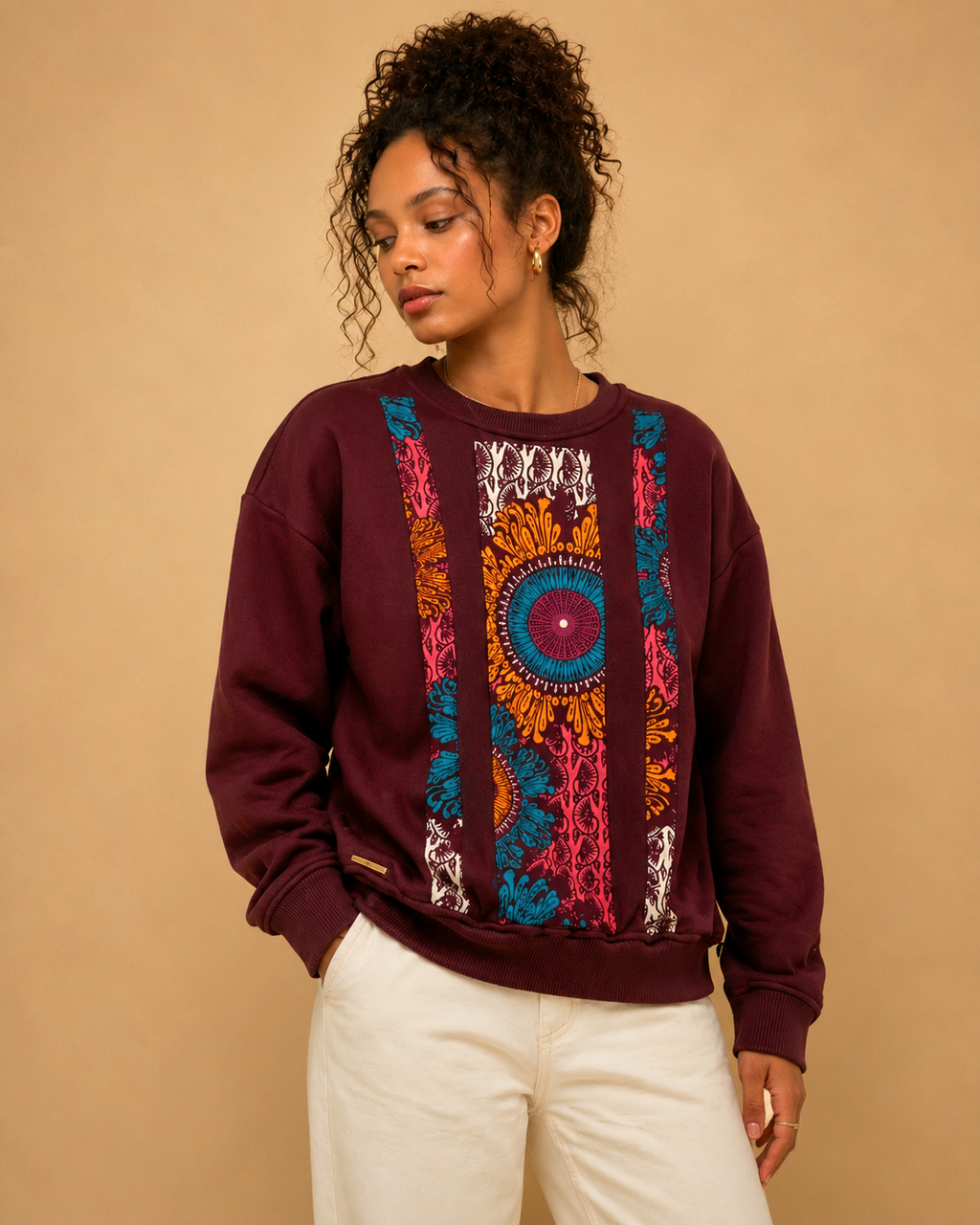 African Waxprint Sweatshirt Size M (895 kr)