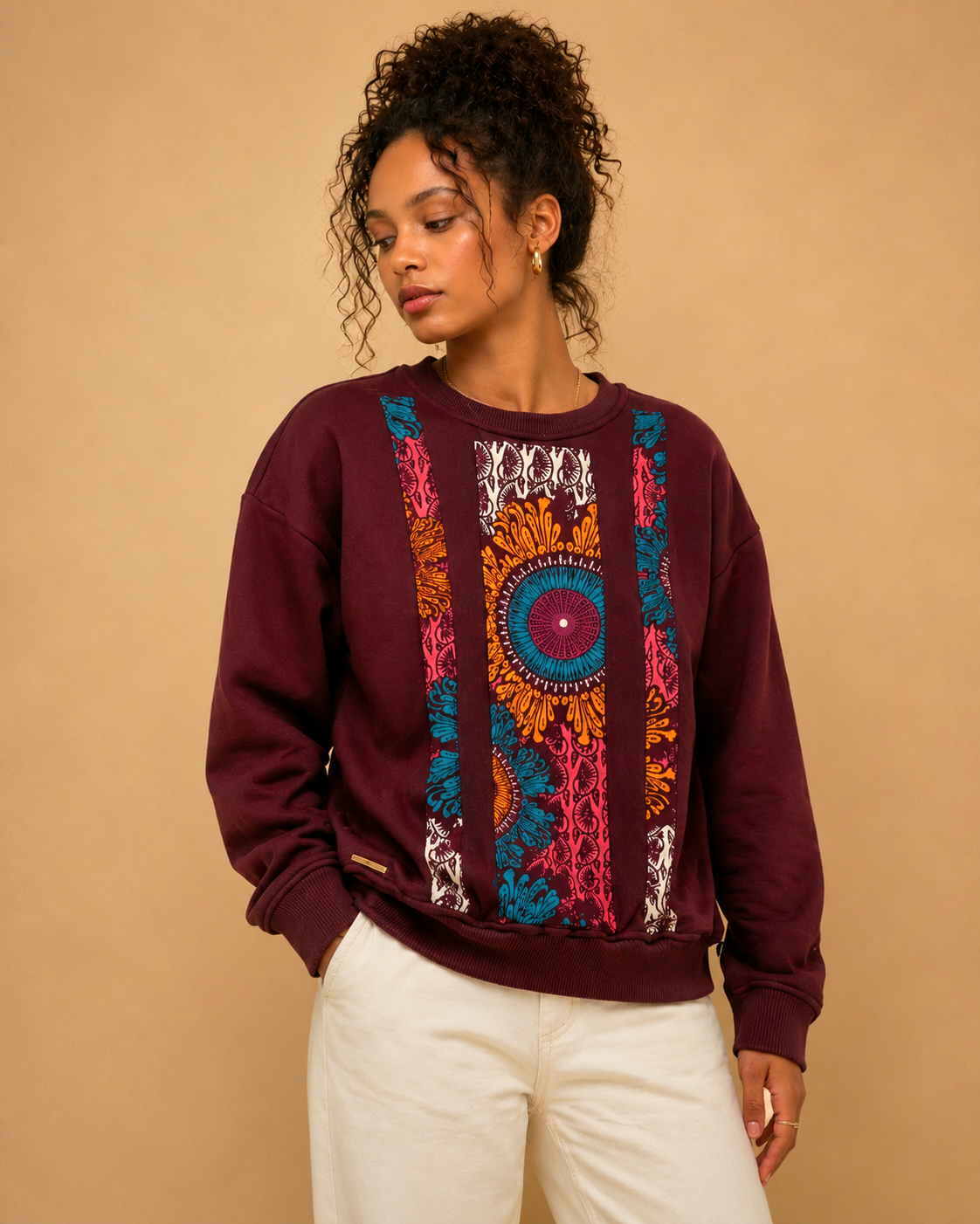 African Waxprint Sweatshirt Size M (895 kr)