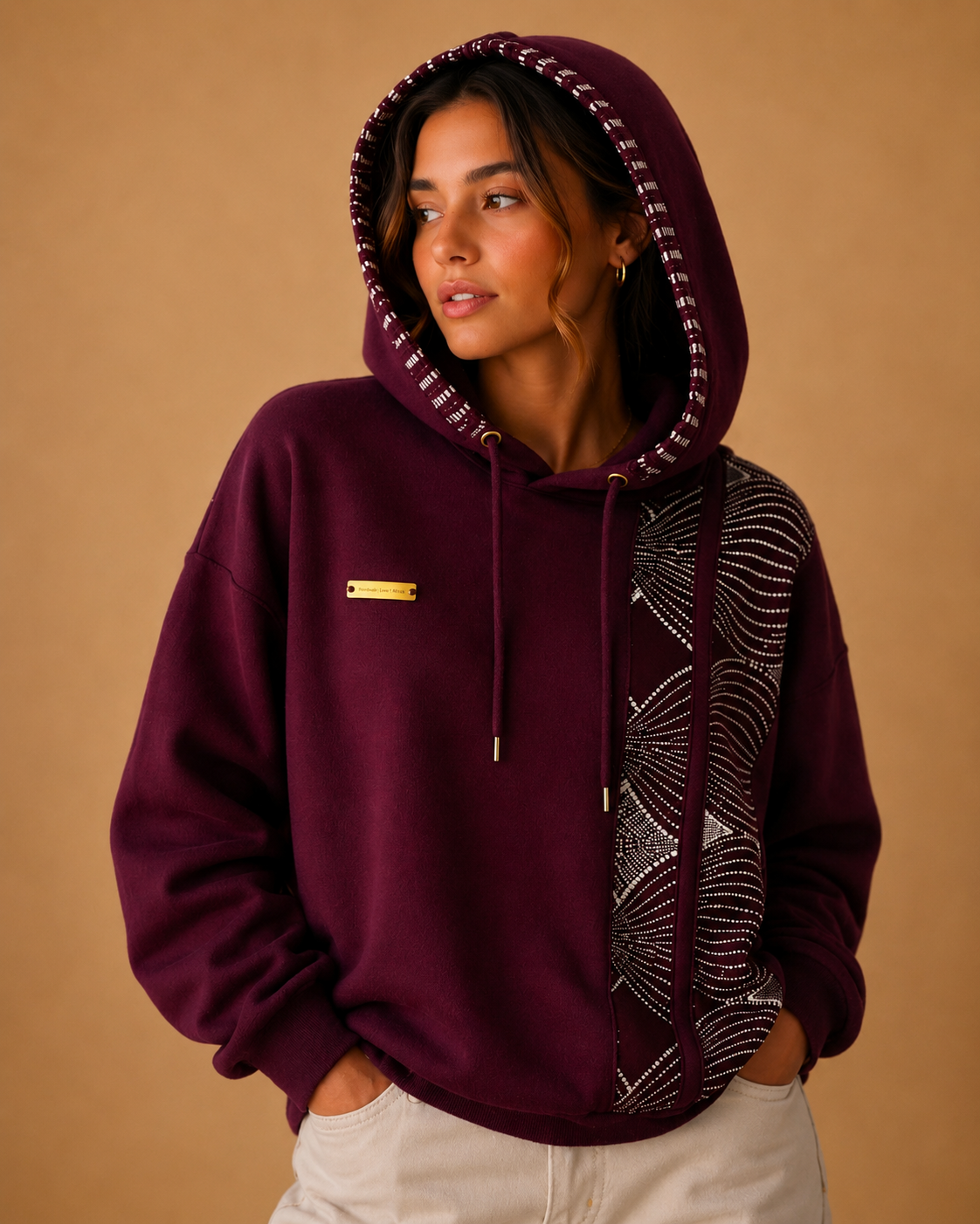 African Waxprint Hoddie Size S (895 kr)