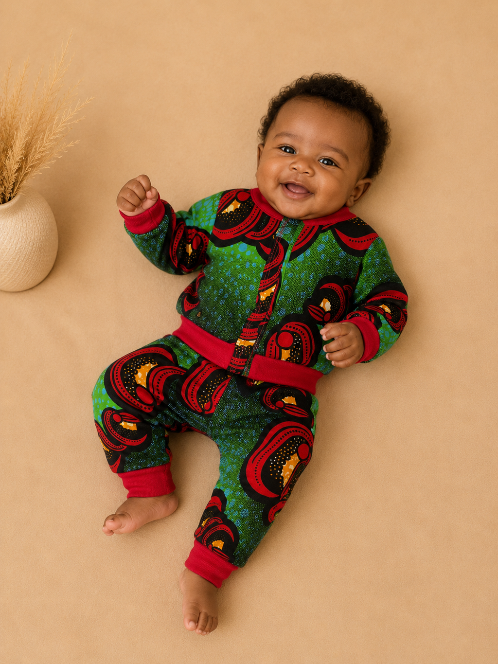 African waxprint Baby tracksuit (559kr)