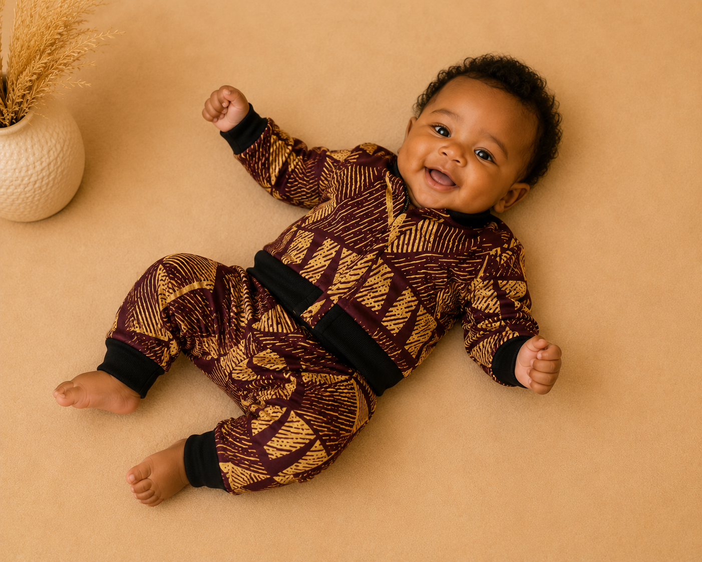African waxprint Baby Tracksuit(559kr)