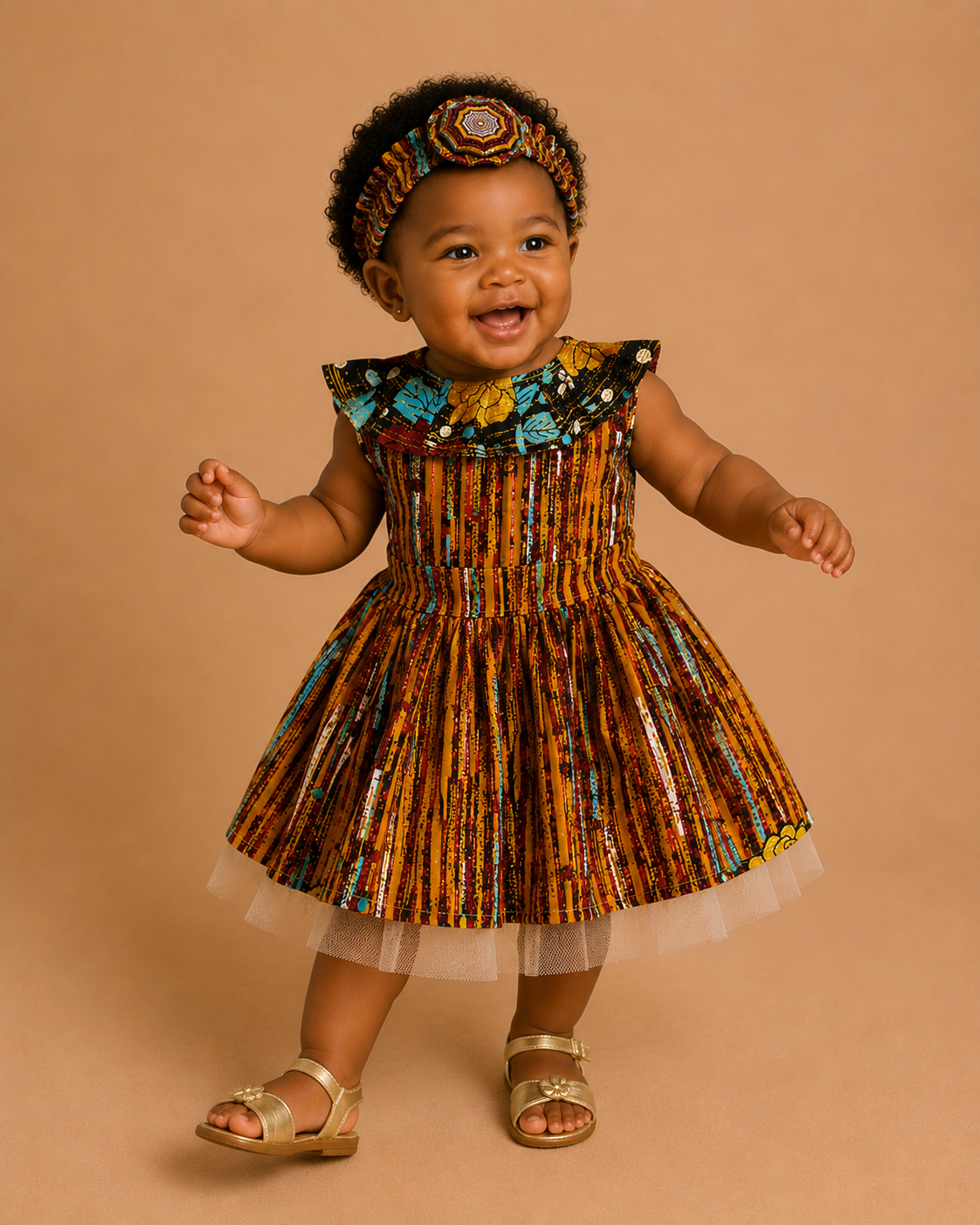 African Baby Dress with Matching Headband | 12–18 Months(549 kr)