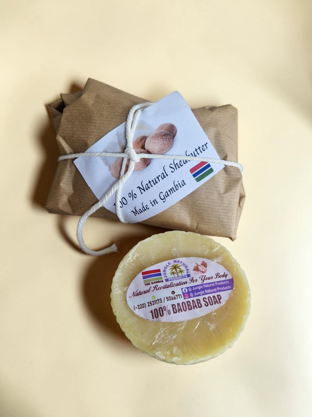 Luxury African Baby Gift Box | Bathrobe, Bunny Toy, Baobab Soap, Shea Butter(1295 kr)