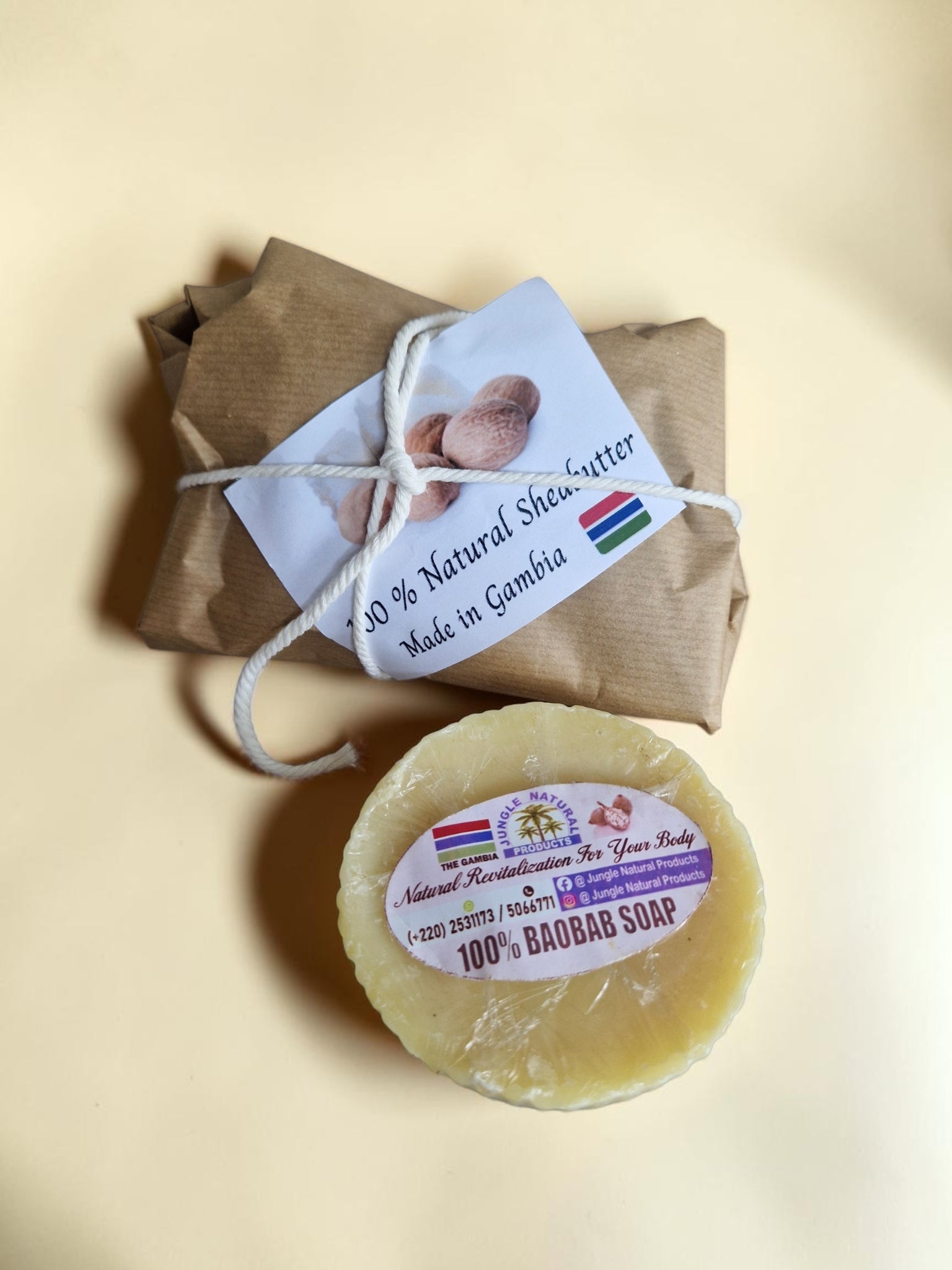 Luxury African Baby Gift Box | Bathrobe, Bunny Toy, Baobab Soap, Shea Butter(1295 kr)