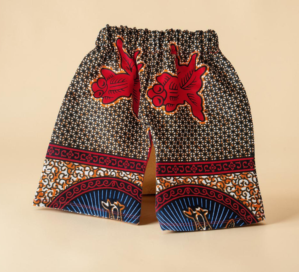 African Wax Print Shirt & Shorts Set – 12–18 Months(549 kr)