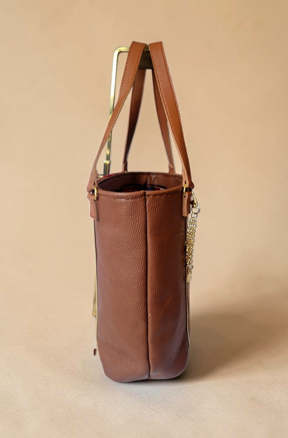 African waxprint/Vegan lether totebag(1395 kr)