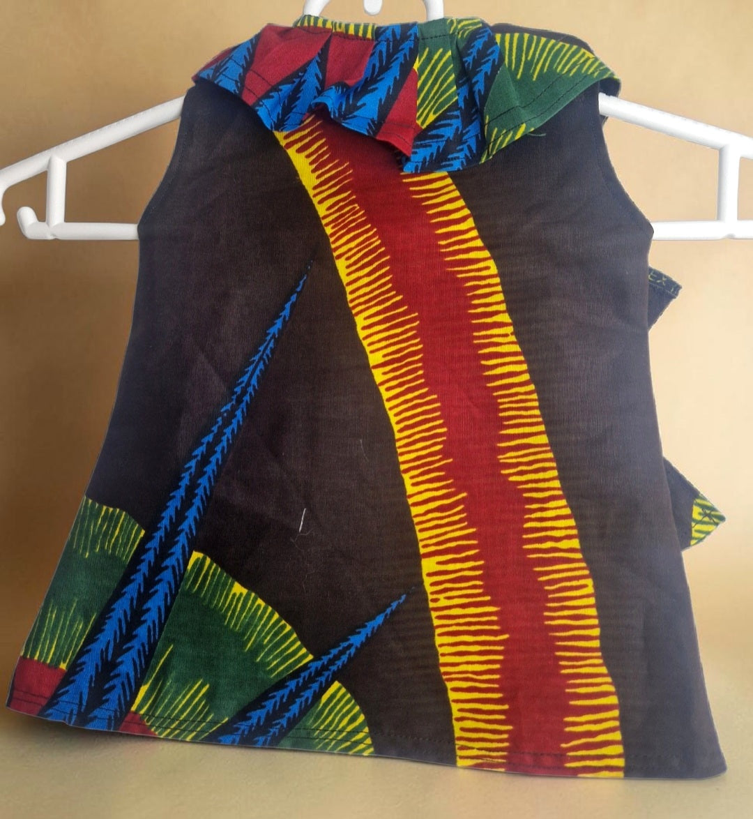 African Wax Print Baby Girl Dress & Matching Headband(429 kr)