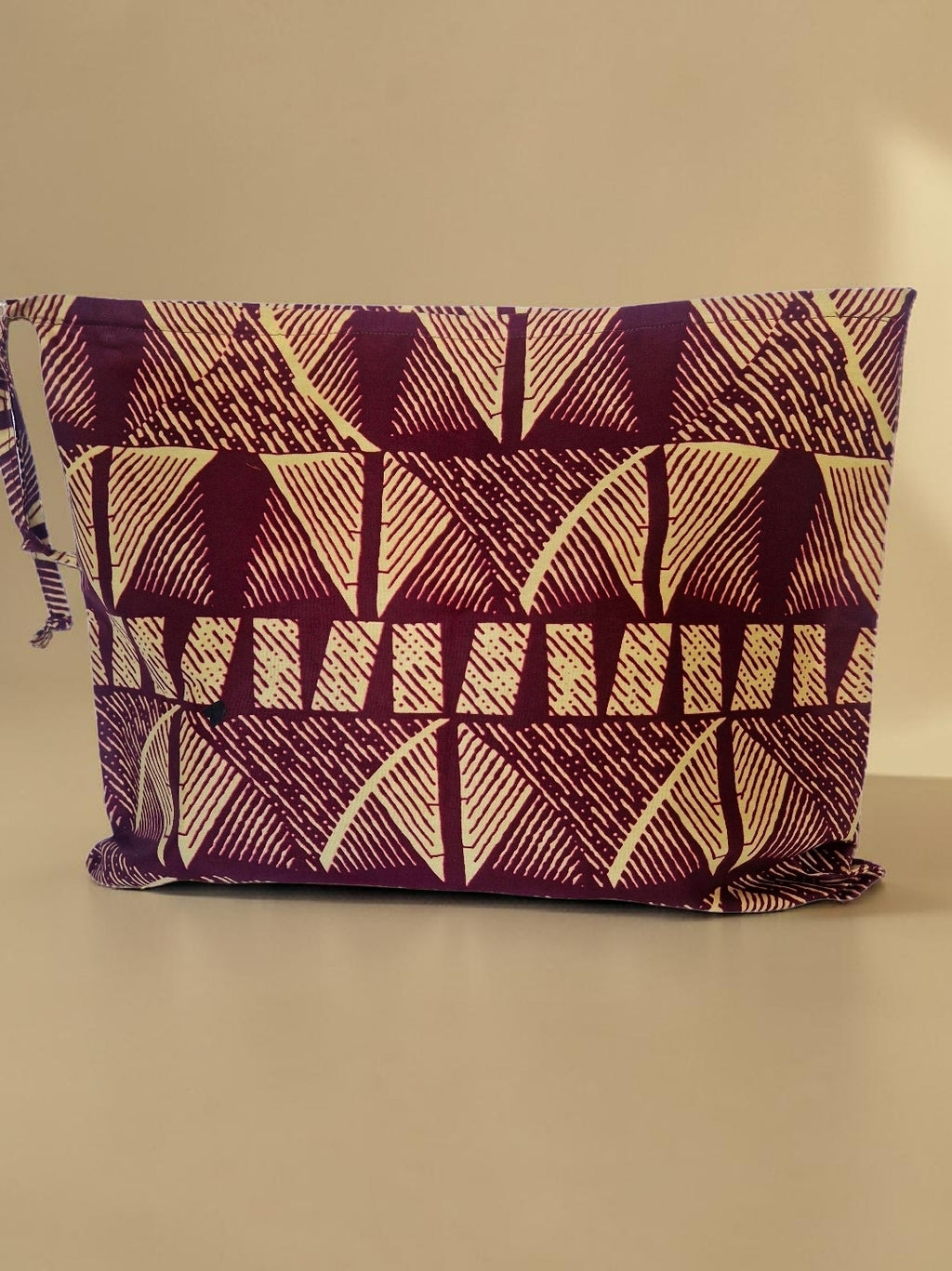 African waxprint/Vegan lether barrel bag(1295 kr)