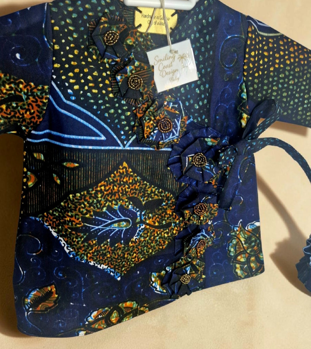 African waxprint Baby Dress and Headband  (349 kr)
