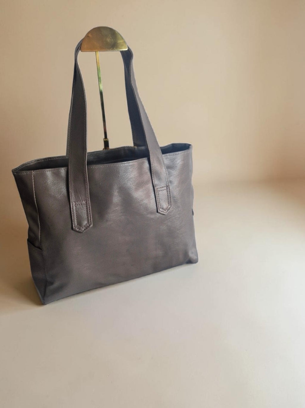 African waxprint/Vegan Leather  Shopper Bag (995 kr)