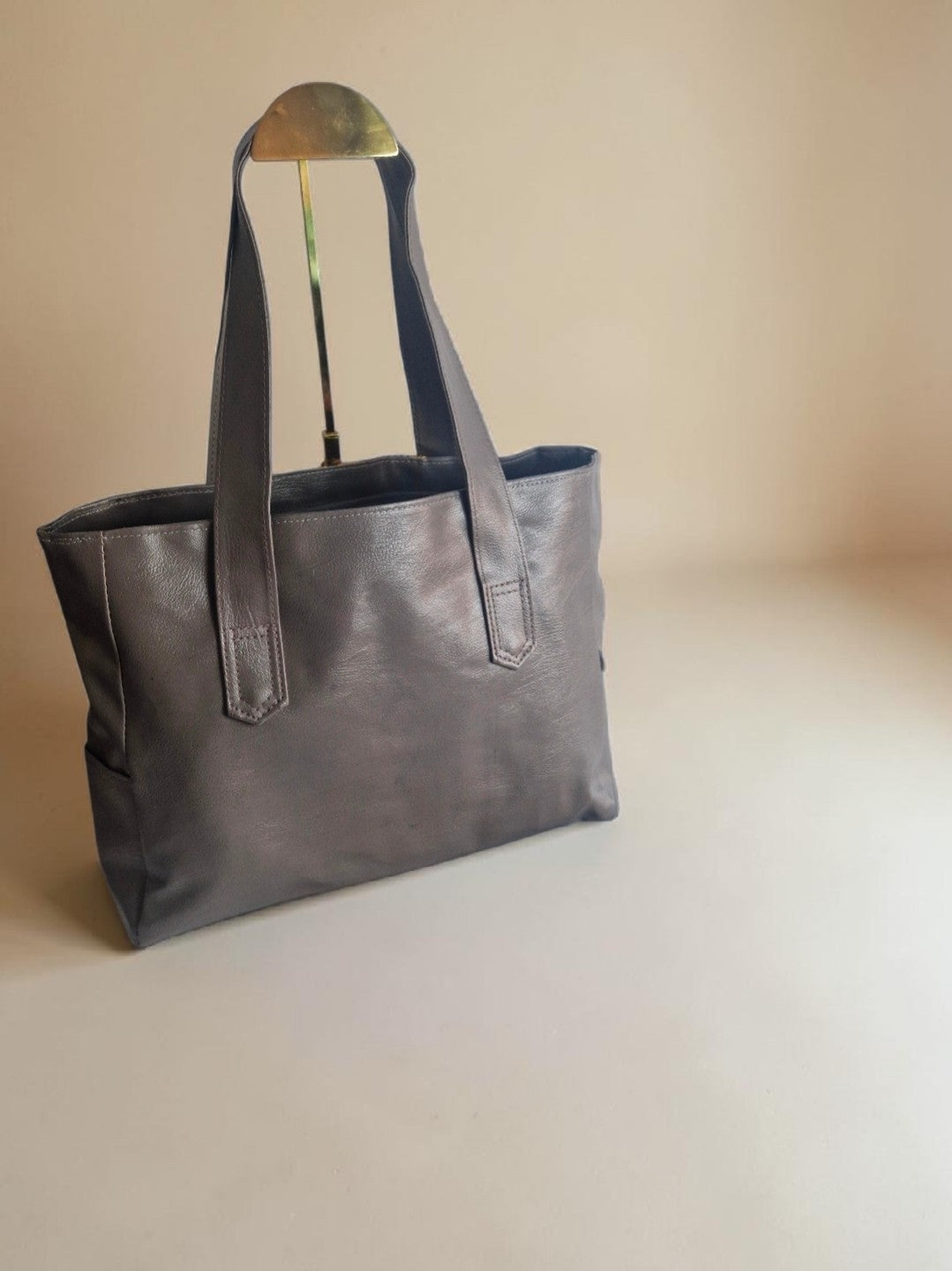 African waxprint/Vegan Leather  Shopper Bag (995 kr)