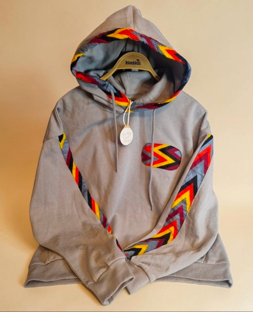 African Waxprint Hoodie Size M  (799 kr)