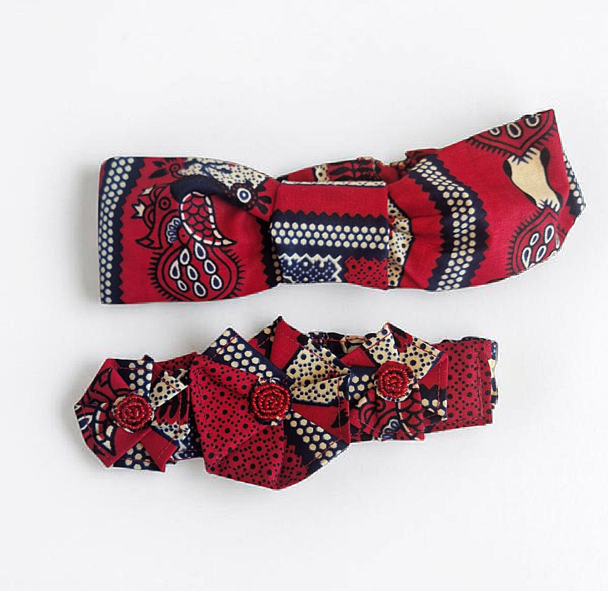 Mommy & Baby- African Waxprint Headband Set (319 kr)