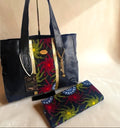 African waxprint/Vegan Leather Shopper bag (995 kr)