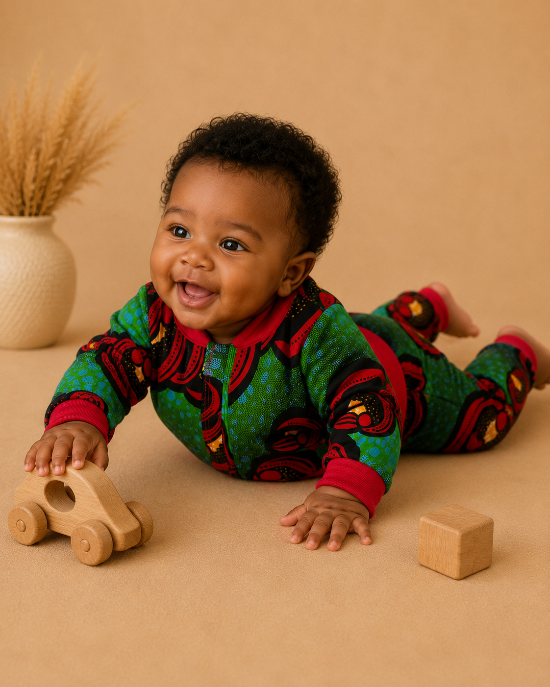 African waxprint Baby tracksuit (559kr)