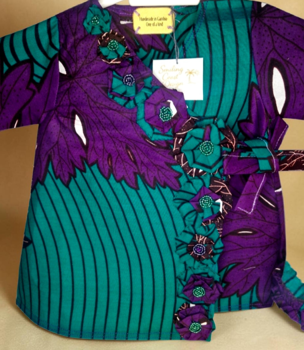 African Waxprint Baby Dress & Headband Set (399 kr)