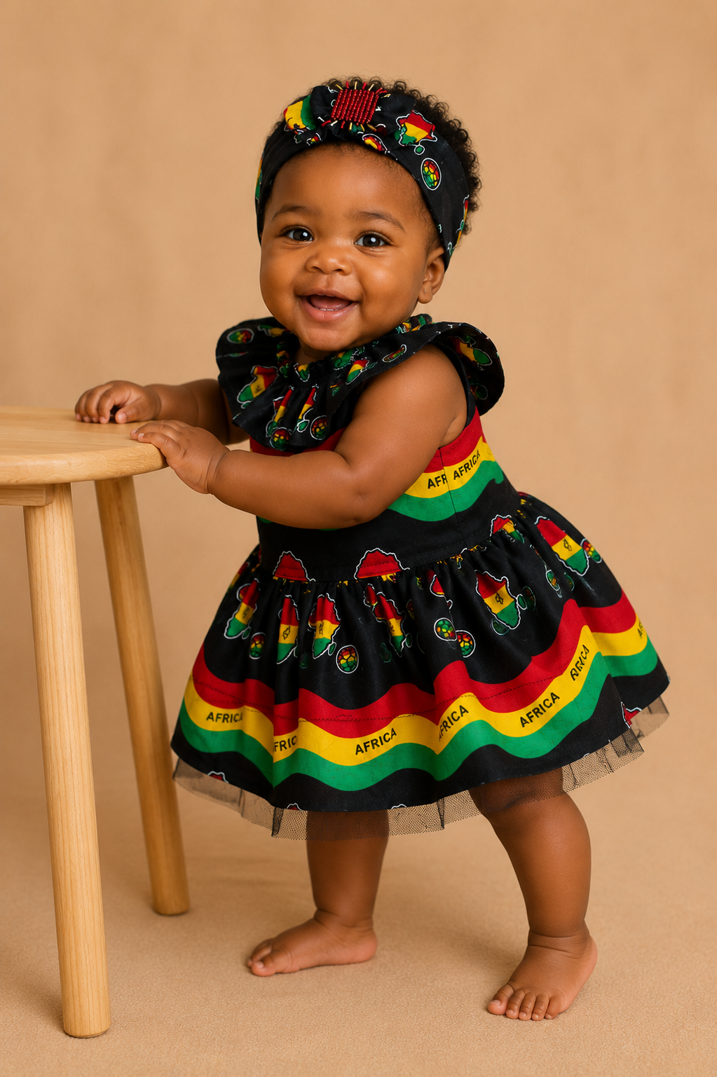 African Heritage Baby Dress & Headband Set /9–12 Months (499 kr)
