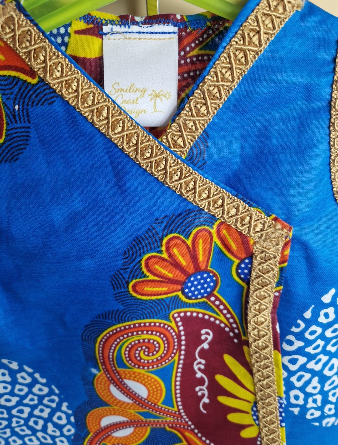 African Wax Print Baby Dress &  Headband Set (429 kr)