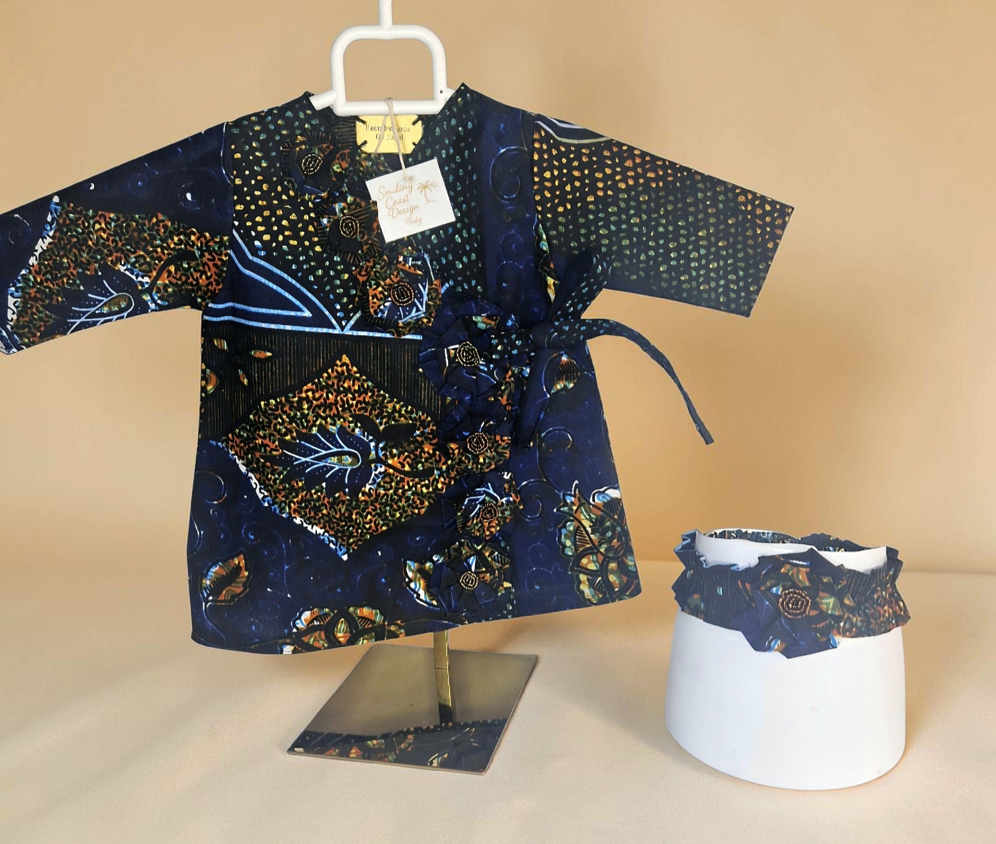 African waxprint Baby Dress and Headband  (349 kr)